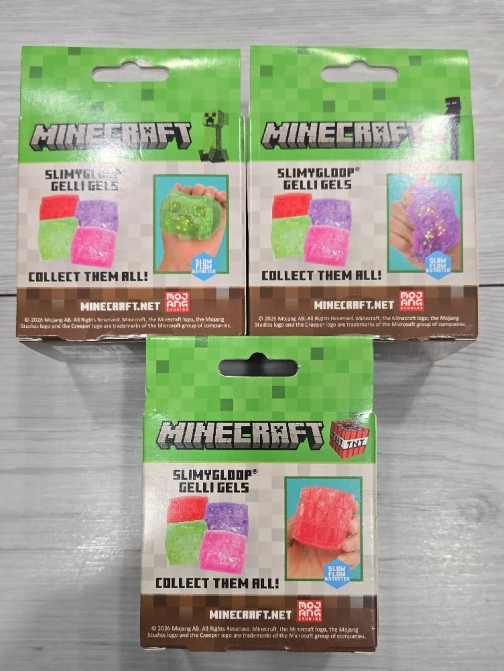 Minecraft Gelli Gels - Creeper, TNT, And Enderman